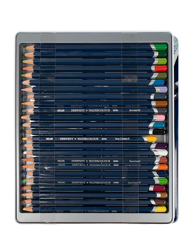 DERWENT Watercolour akvarellikynä, 24 kpl - Askartelu - 10105409735 - 1