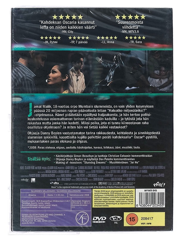 Slummien miljonääri - DVD - DVD-elokuvat - 10105409737 - 1