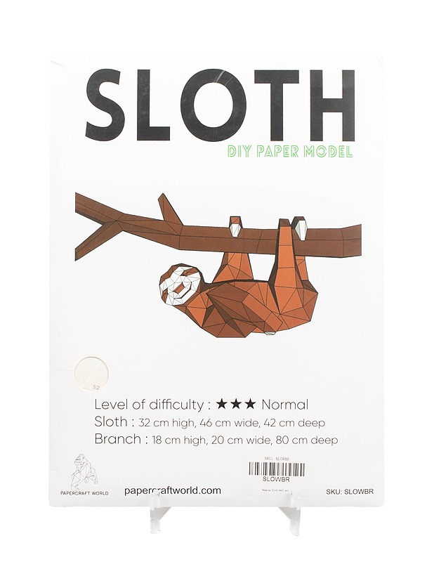 Sloth DIY paperimalli - Askartelu - 10105409746 - 0