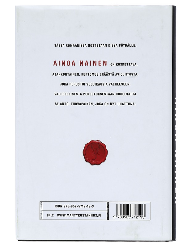Ainoa nainen : fiktiivinen romaani - Päivi Hauta-Kasari - Romaanit ja novellit - 10105409741 - 1