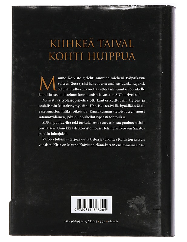 Kiihkeä Koivisto - Tapio Bergholm - Elämäkerrat ja muistelmat - 10105409743 - 1