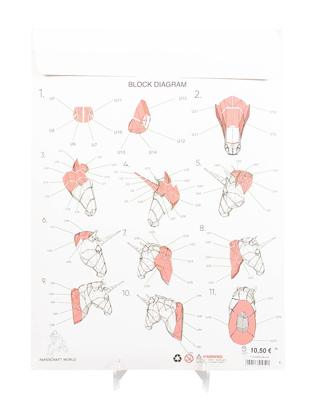 Unicorn DIY paperimalli - Askartelu - 10105409750 - 1