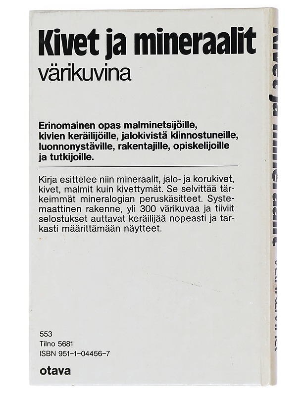 Kivet ja mineraalit värikuvina - Walter Schumann - Tietokirjat ja oppaat - 10105409777 - 1