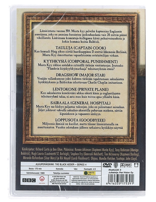 Musta Kyy: Sarja 4 - DVD - DVD-elokuvat - 10105409788 - 1