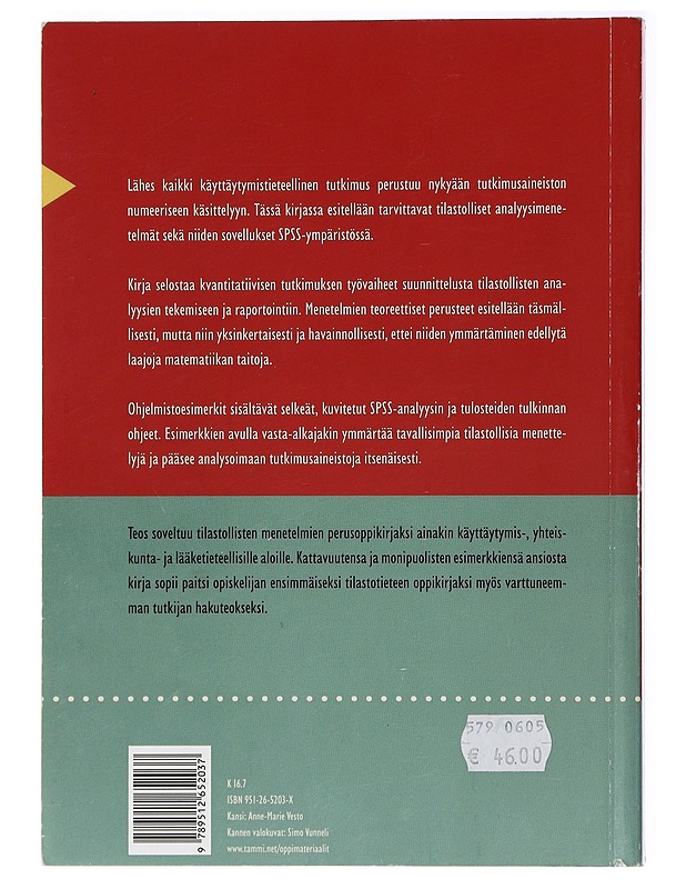 Käyttäytymistieteiden tilastolliset menetelmät - Lauri Nummenmaa - Tietokirjat ja oppaat - 10105409821 - 1