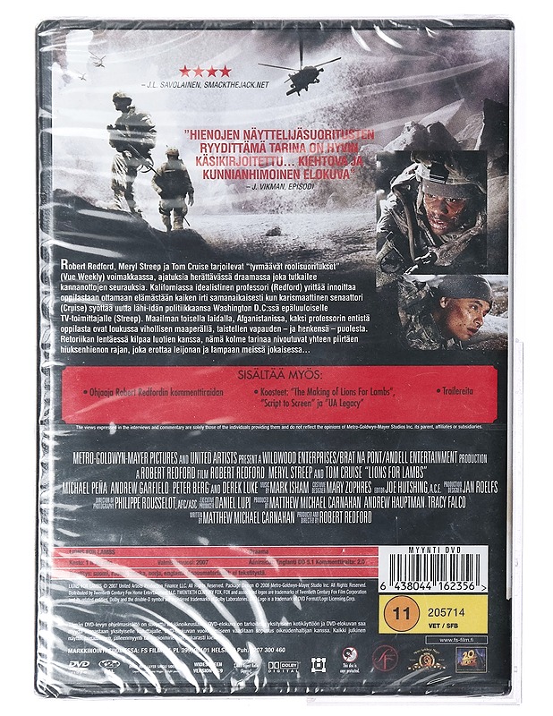 Lions for Lambs - DVD - DVD-elokuvat - 10105409822 - 1