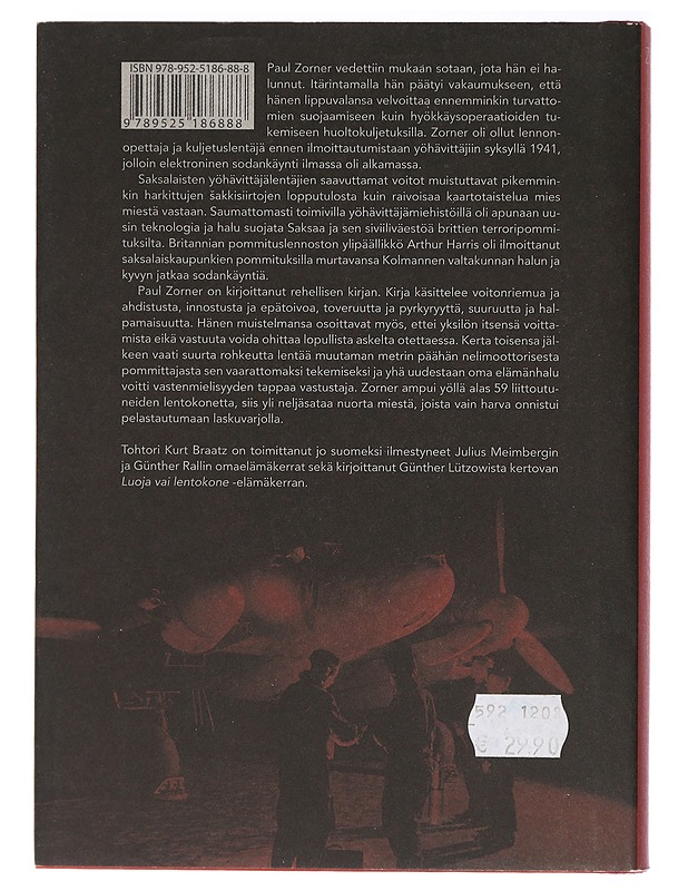 Yöt pommittajavirrassa : muistelmat 1920-1950 - Zorner, Paul - Elämäkerrat ja muistelmat - 10105409828 - 1