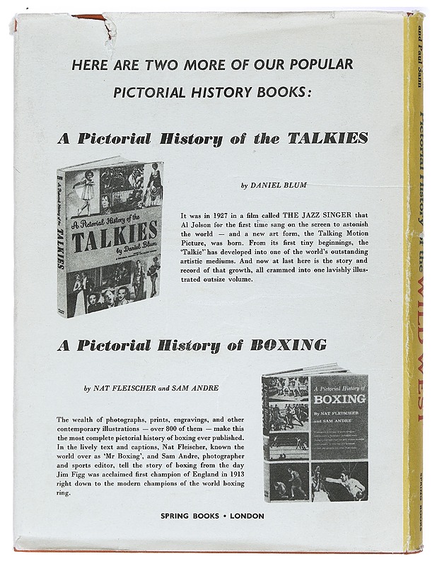 Pictorial history of the wild west - James D. Horan & Paul Sann - Historiakirjat - 10105409920 - 1