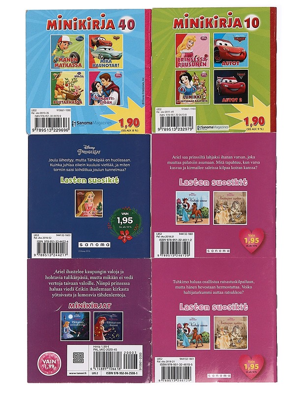Disney minikirjat - Sanoma - Lastenkirjat - 10105409927 - 1