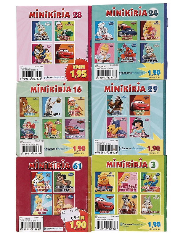 Disney minikirjat - Sanoma - Lastenkirjat - 10105409934 - 1