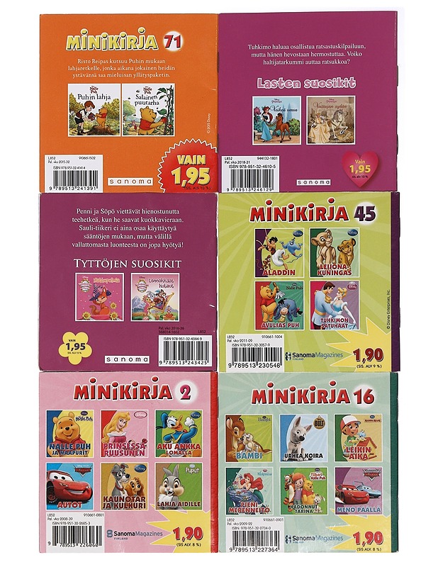 Disney minikirjat - Sanoma - Lastenkirjat - 10105409956 - 1