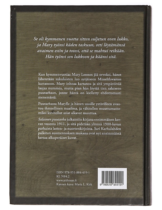 Salainen puutarha - Burnett, Frances Hodgson - Lastenkirjat - 10105409953 - 1