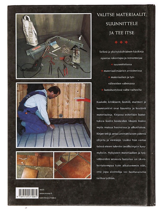 Kaakelit ja klinkkerit : materiaalit, suunnittelu, työohjeet - Syversen, Fred-Erik - Tietokirjat ja oppaat - 10105410045 - 1