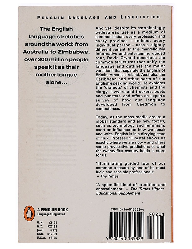 The English language - David Crystal - Tietokirjat ja oppaat - 10105410053 - 1