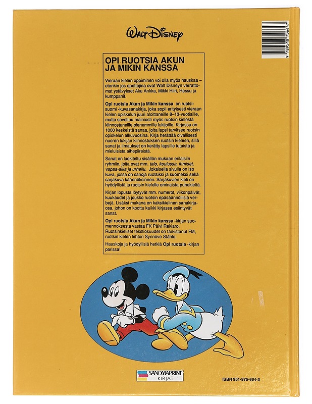 Opi ruotsia Akun ja Mikin kanssa - Disney, Walt - Tietokirjat ja oppaat - 10105410091 - 1