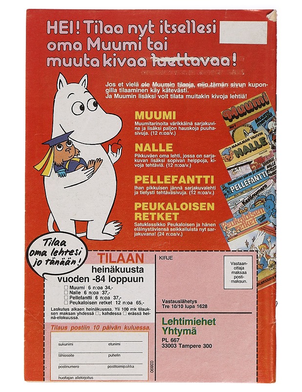 Muumi Nro 6 - Jansson, Tove - Sarjakuvat - 10105410111 - 1