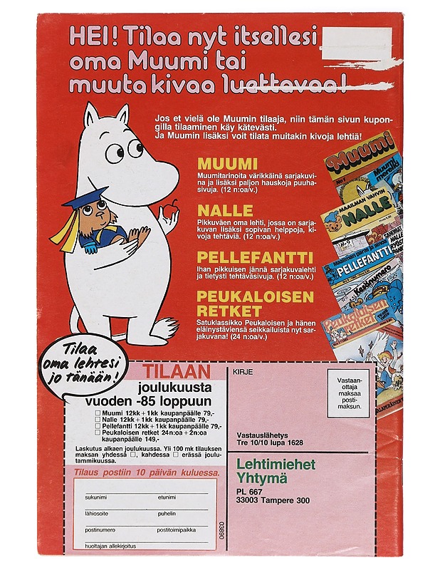 Muumi Nro 11 - Jansson, Tove - Sarjakuvat - 10105410114 - 1