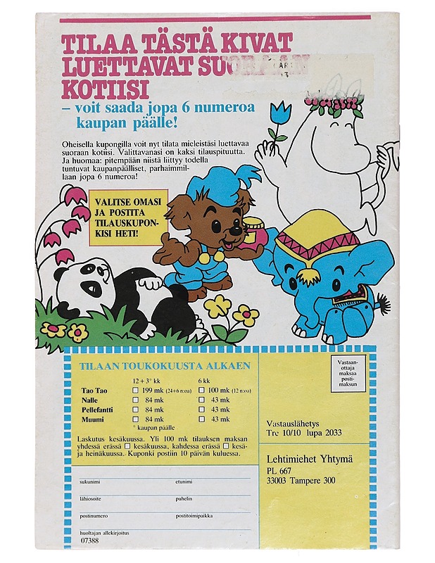 Muumi Nro 5 - Jansson, Tove - Sarjakuvat - 10105410122 - 1