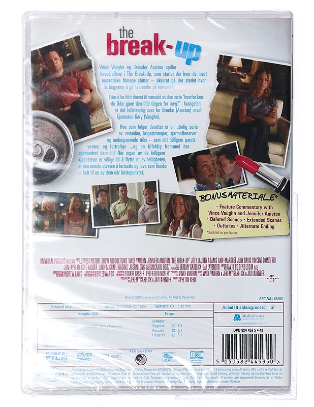 The Break-Up - DVD - DVD-elokuvat - 10105410241 - 1