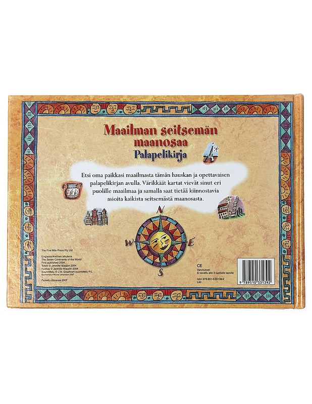 Maailman seitsemän maanosaa : palapelikirja - Mappin, Jennifer - Lastenkirjat - 10105410248 - 1