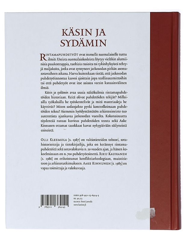 Käsin ja sydämin : sota-ajan puhdetyöt - Kleemola, Olli - Tietokirjat ja oppaat - 10105410267 - 1