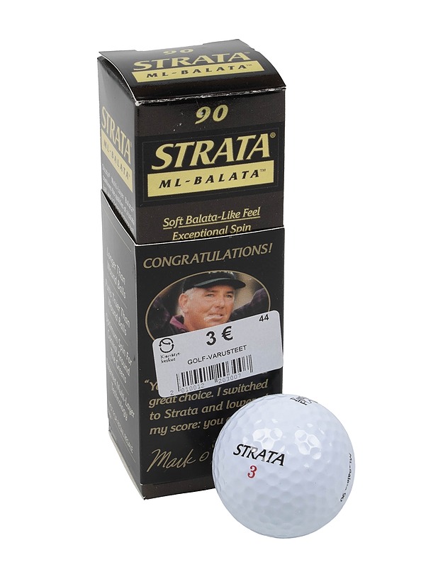STRATA ML-Balata 90 golfpallo, 3 kpl - Golf - 10105410406 - 0