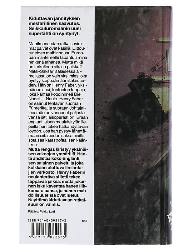 Neulansilmä - Follett, Ken - Jännitys ja dekkarit - 10105410455 - 1