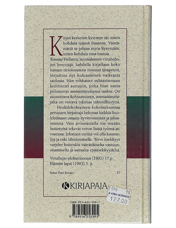 Ihminen tavattavissa - Tommy Hellsten - Tietokirjat ja oppaat - 10105410494 - 1