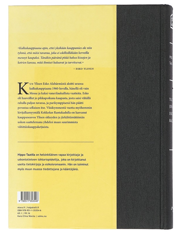 Talo, jonka Esko rakensi : HalpaHallin värikkäät vuodet 1969-2019 - Hippo Taatila - Historiakirjat - 10105410511 - 1