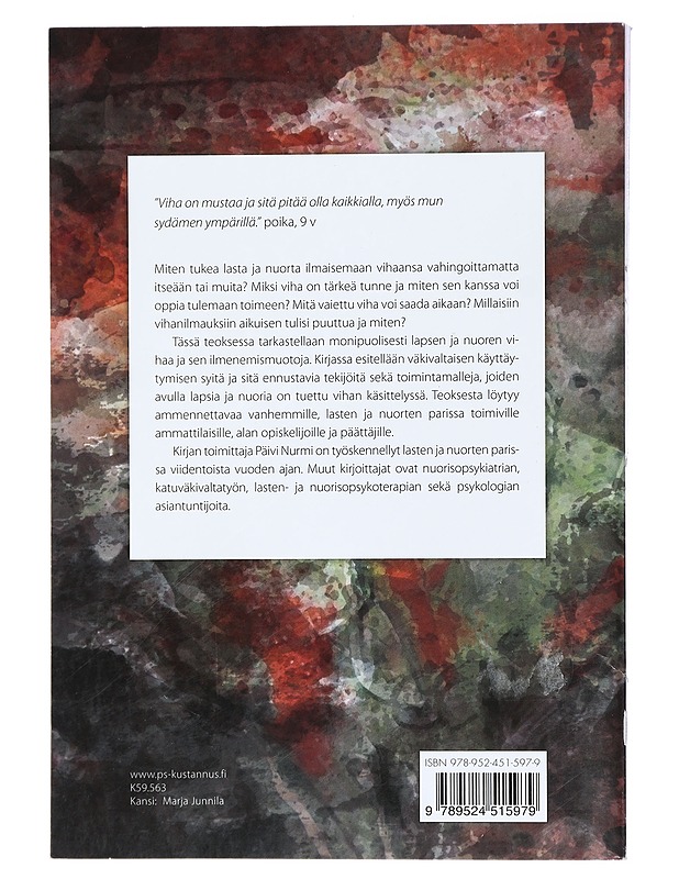 Lapsen ja nuoren viha - Nurmi, Päivi - Tietokirjat ja oppaat - 10105410553 - 1