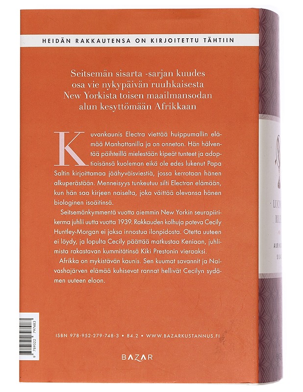 Auringon sisar : Electran tarina - Riley, Lucinda - Romaanit ja novellit - 10105410595 - 1