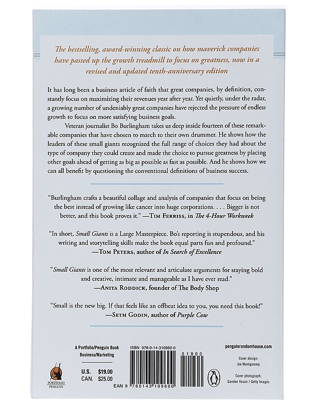 Small Giants, Companies That Choose to Be Great Instead of Big - Bo Burlingham - Tietokirjat ja oppaat - 10105410711 - 1