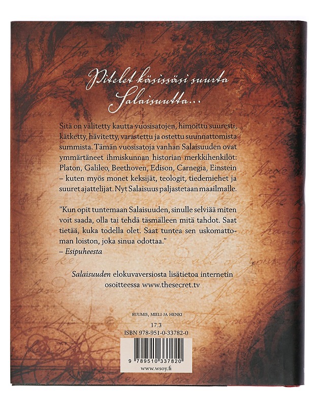 Salaisuus - Byrne, Rhonda - Tietokirjat ja oppaat - 10105410785 - 1