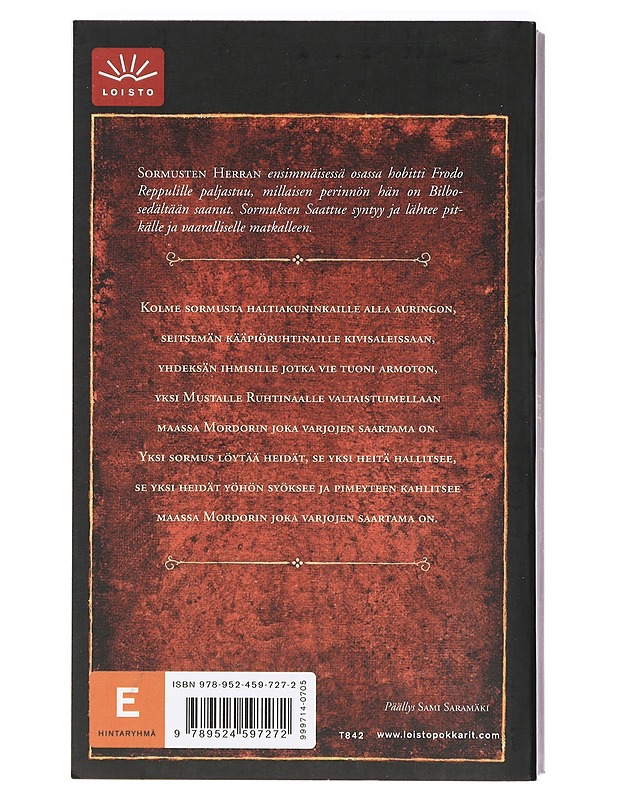 Taru sormusten herrasta I - III - Tolkien, J. R. R. - Fantasia- ja scifi - 10105410846 - 2