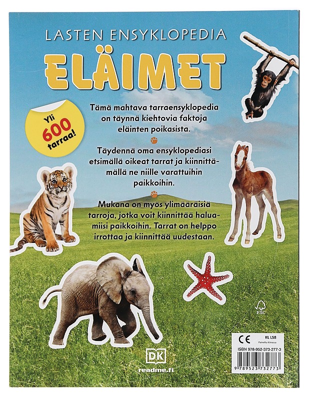Eläimet : lasten ensyklopedia - Parkes, Sophie - Lastenkirjat - 10105410862 - 1