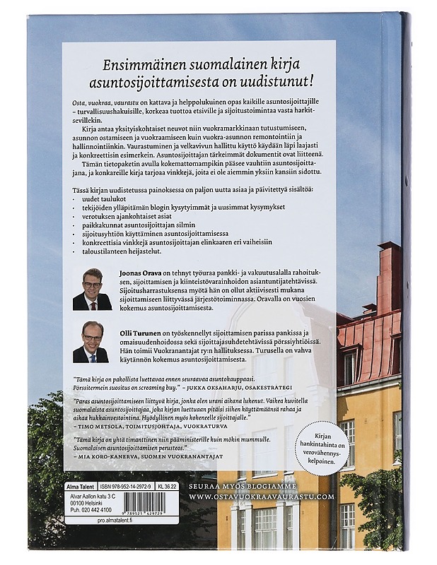 Osta, vuokraa, vaurastu - Orava, Joonas, Turunen, Olli - Tietokirjat ja oppaat - 10105410883 - 1