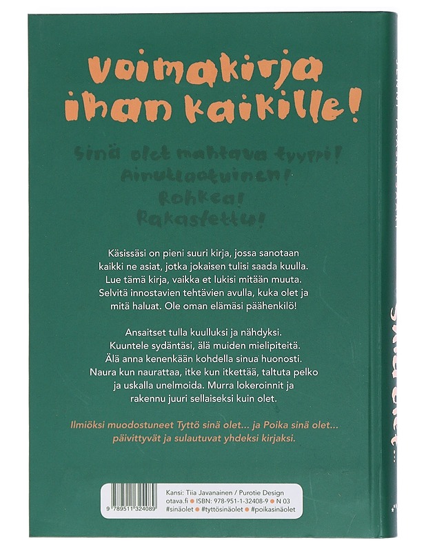 Sinä olet .. - Pääskysaari, Jenni - Nuorten kirjat - 10105410900 - 1