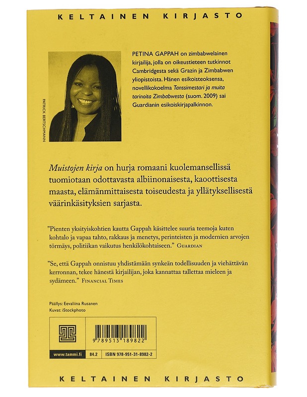 Muistojen kirja - Gappah, Petina - Elämäkerrat ja muistelmat - 10105410912 - 1