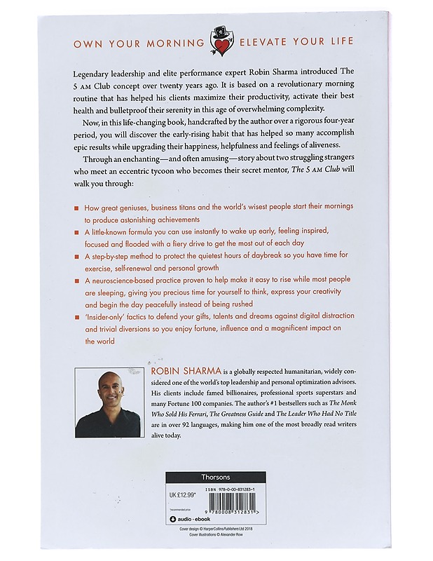 The 5 am club : own your morning, elevate your life - Robin Sharma - Tietokirjat ja oppaat - 10105410955 - 1