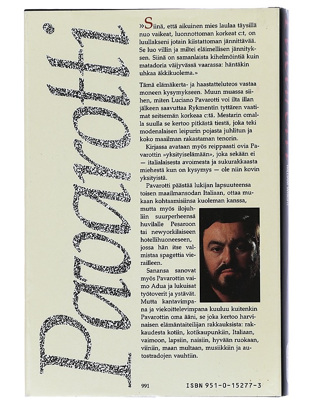 Pavarotti - Pavarotti, Luciano - Elämäkerrat ja muistelmat - 10105410986 - 1