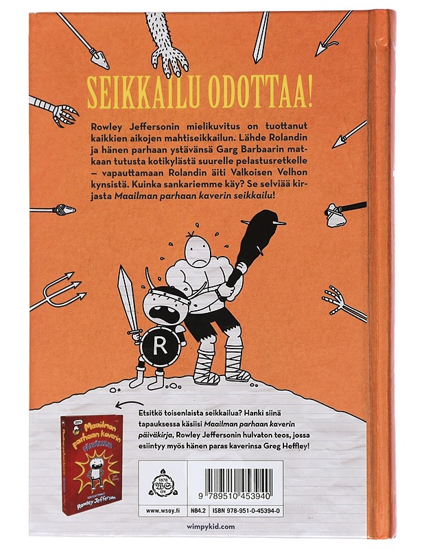 Maailman parhaan kaverin seikkailu : kirjoittanut Rowley Jefferson - Kinney, Jeff - Nuorten kirjat - 10105411001 - 1