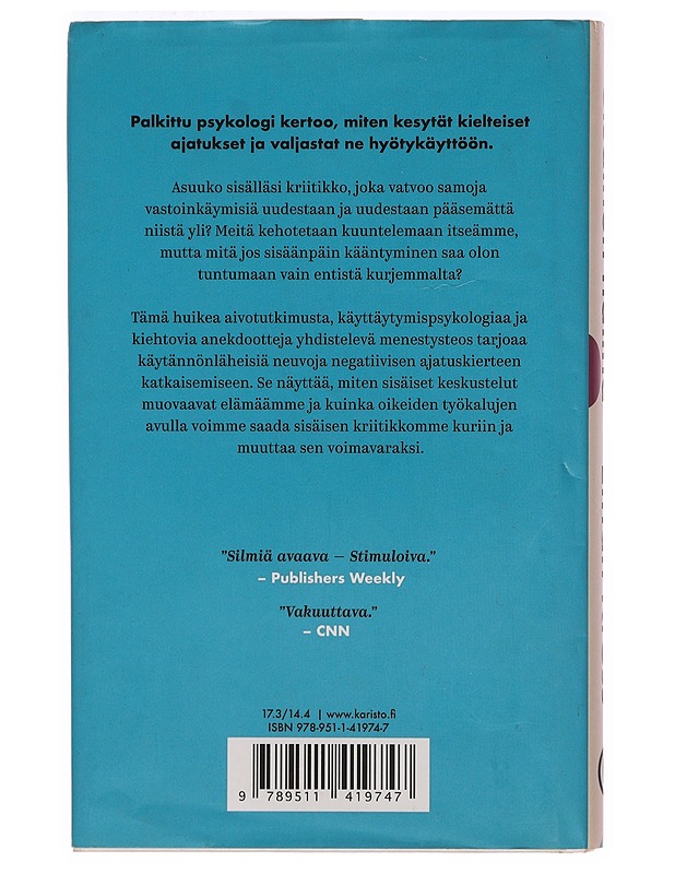 Sisäinen hälinä : kesytä kielteiset ajatukset ja valjasta ne hyötykäyttöön - Kross, Ethan - Tietokirjat ja oppaat - 10105411027 - 1