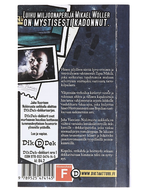 Nokimusta seikkailu : salapoliisiromaani - Juha Vuorinen - Romaanit ja novellit - 10105411072 - 1