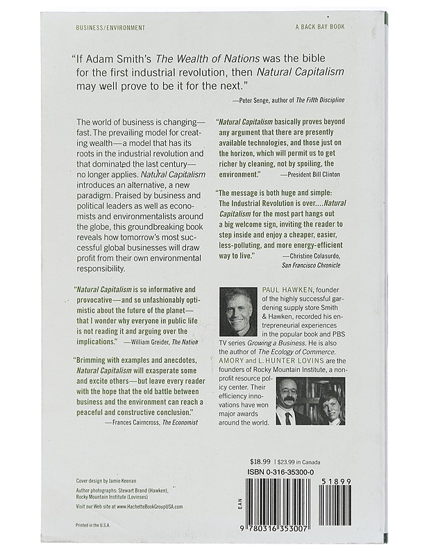 Natural capitalism: Creating the next industrial revolution - Paul Hawken - Tietokirjat ja oppaat - 10105411136 - 1