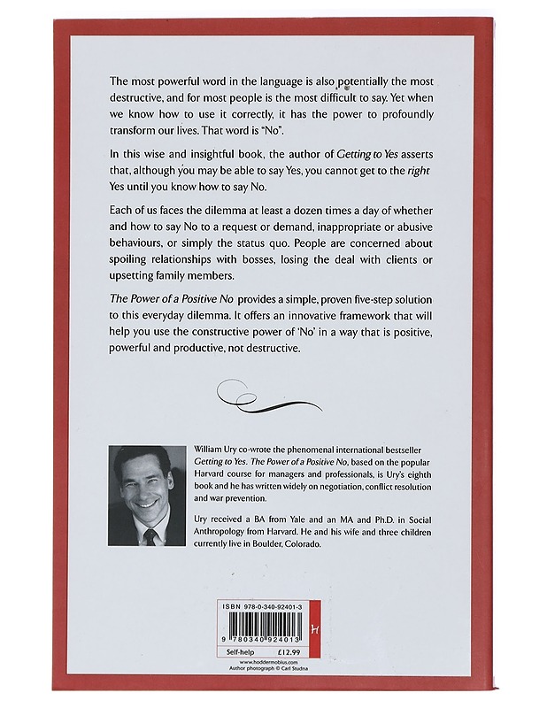 The power of a positive no - William Ury, Ph.D. - Tietokirjat ja oppaat - 10105411149 - 1