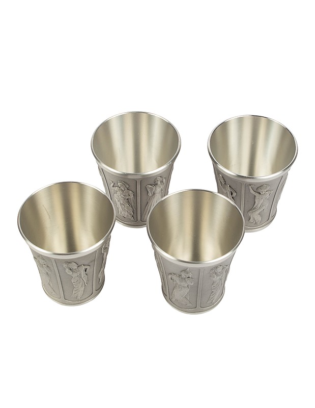 SELANGOR PEWTER Visit Asean Year 1992 tinakuppi, 4 kpl - Lasit - 10105411172 - 0