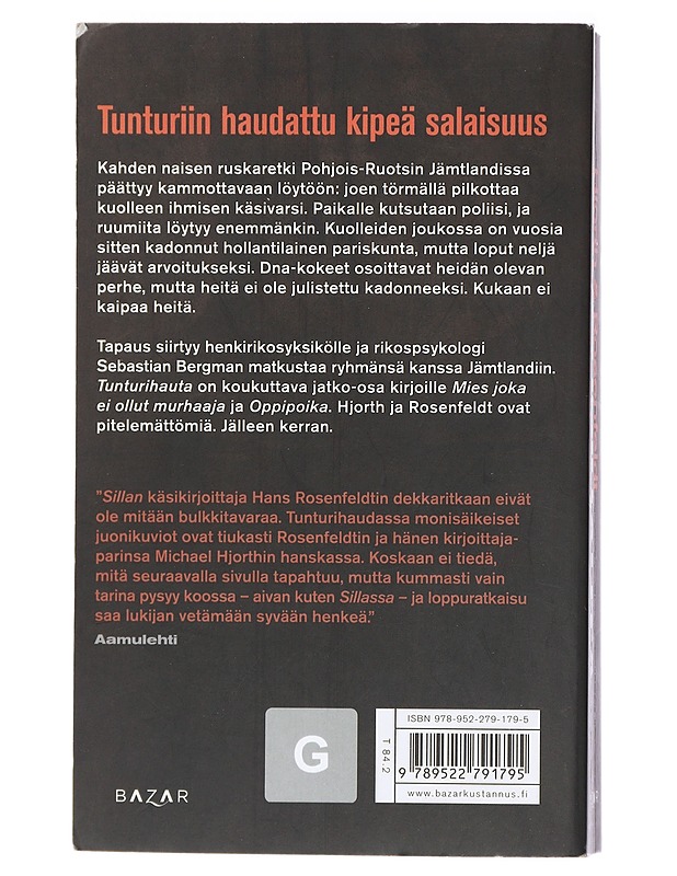 Tunturihauta - Hjort, Michael - Jännitys ja dekkarit - 10105411178 - 1