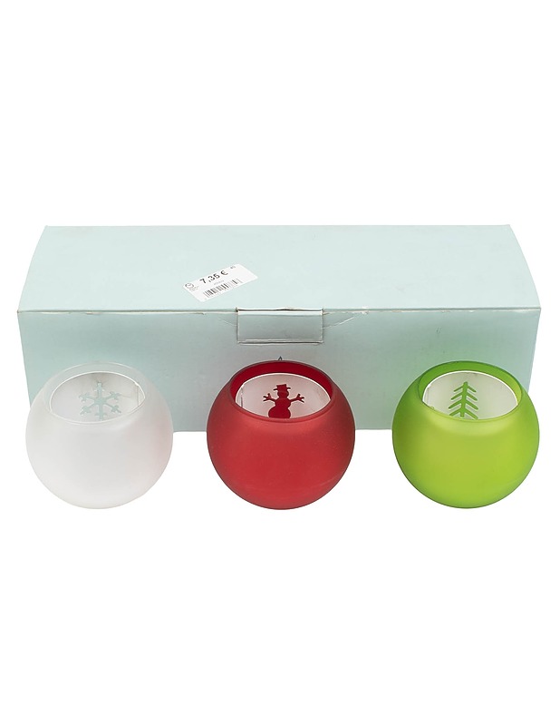 PARTYLITE tuikkulyhty, 3 kpl - Joulutuotteet - 10105411177 - 0