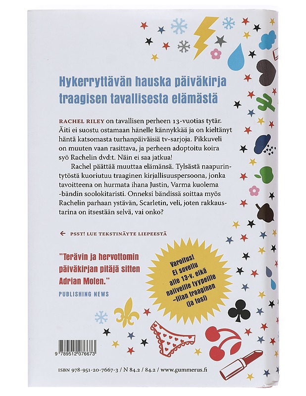 Hanki elämä, Rachel Riley : traagisen tavallinen päiväkirja - Nadin, Joanna - Nuorten kirjat - 10105411243 - 1