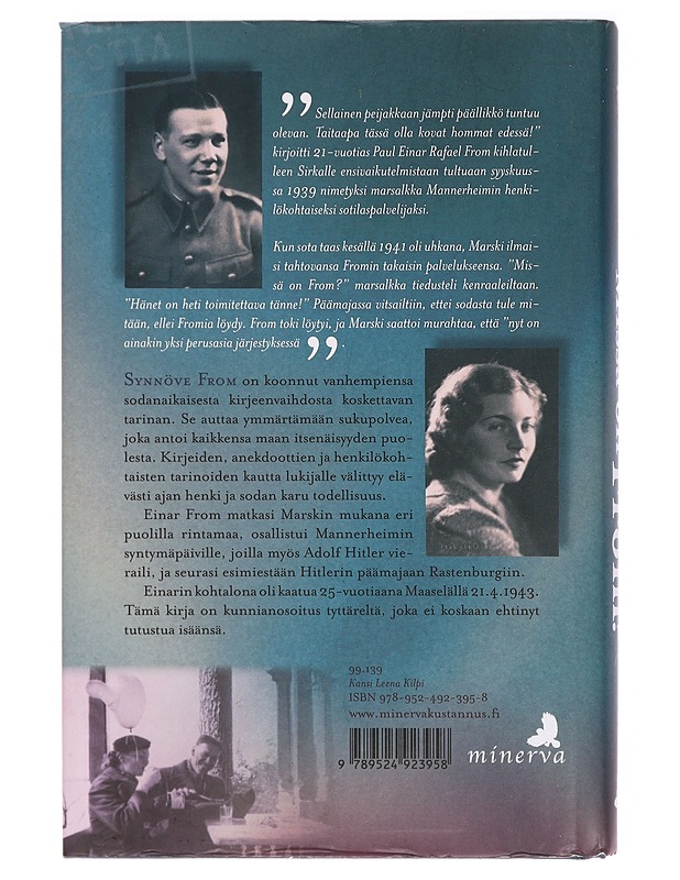 Missä on From? : kenttäpostia Marskin sotilaspalvelijalta 1938-1943 - Synnöve From - Elämäkerrat ja muistelmat - 10105411245 - 1